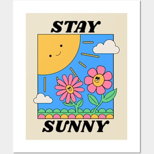 Stay Sunny Be Happy Positivity Posters and Art